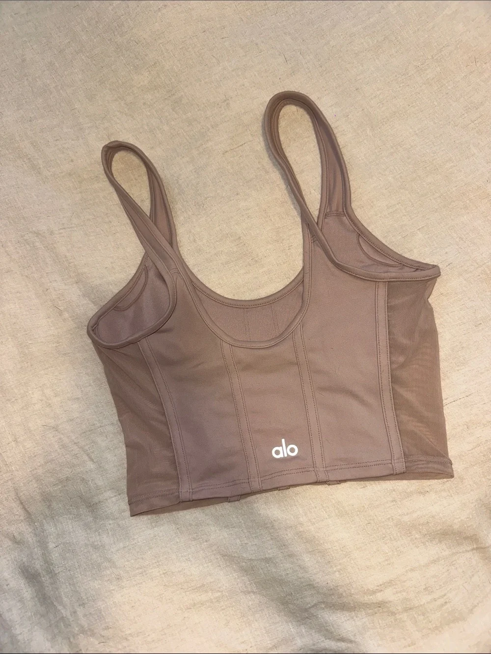 ALO Yoga Mauve Longline Scoop Tank